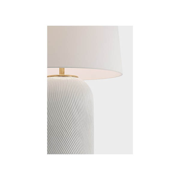 【Visual Comfort】テーブルライト 1灯 「Mirelle Extra Large Table Lamp」　ホワイト (W584×H927mm)
