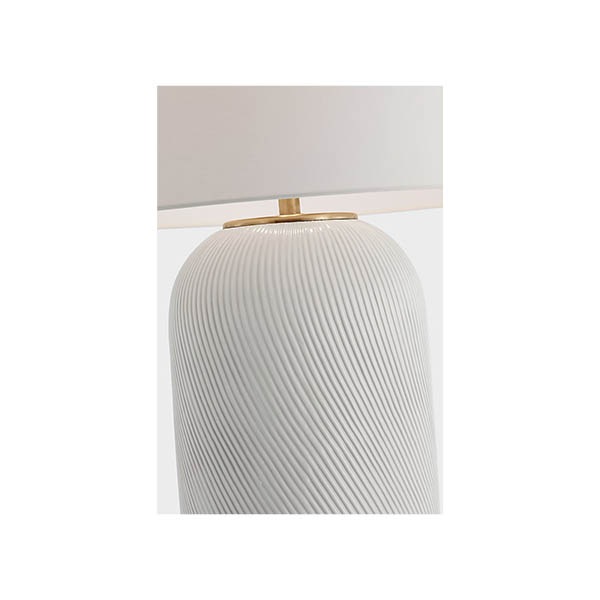 【Visual Comfort】テーブルライト 1灯 「Mirelle Extra Large Table Lamp」　ホワイト (W584×H927mm)