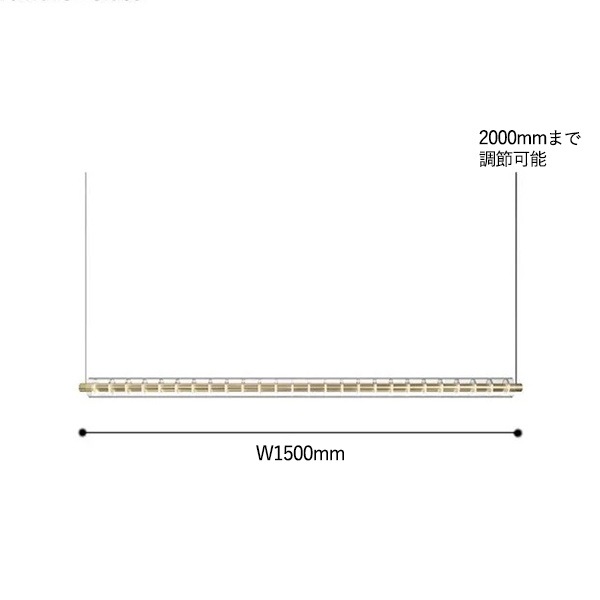 デザイン照明　モダンガラス ペンダントライト　ゴールド（W1300／1500mm）
