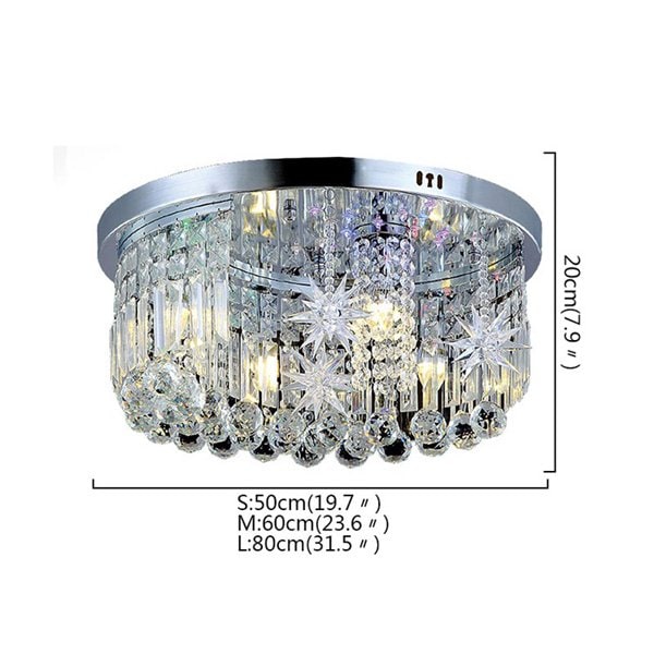 シーリングライト クリスタル照明 星型パーツ（φ500・φ600・φ800mm