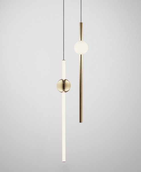 リーズナブル】LEDペンダントライト ホワイト/ゴールド たて型/よこ型