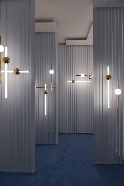 【リーズナブル】LEDペンダントライト ホワイト/ゴールド たて型/よこ型 （W100mm×H900mm/W900mm×H100mm） 