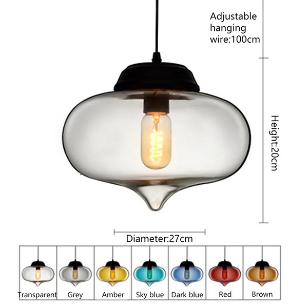 【リーズナブル】北欧スタイル ペンダントライト1灯  7カラー (W270×H200mm)