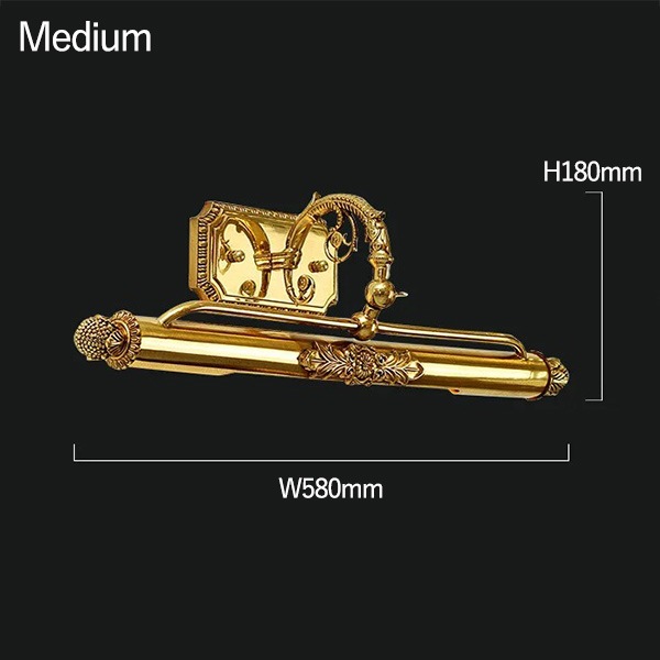 デザイン照明　モダン真鍮ウォールライト　ゴールド（W420／580／780mm）