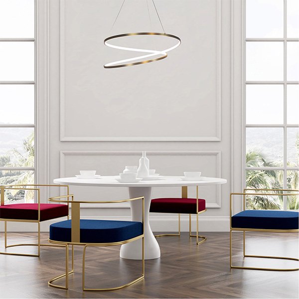 【WAC LIGHTING】ペンダントシーリングライト「Marques」1灯（L710×W710×H230-3480mm）