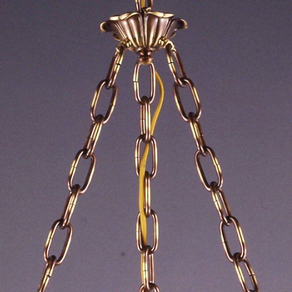 【入荷未定】【galle】-ガレ・コレクション- シェードランプ 3灯 アンティークブロンズ「レッドローズ」