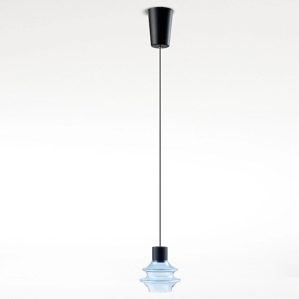 【Bover】 スペイン・インテリア照明「Drop S／01L」Green Glass ／ Clear (Φ107×H112mm)