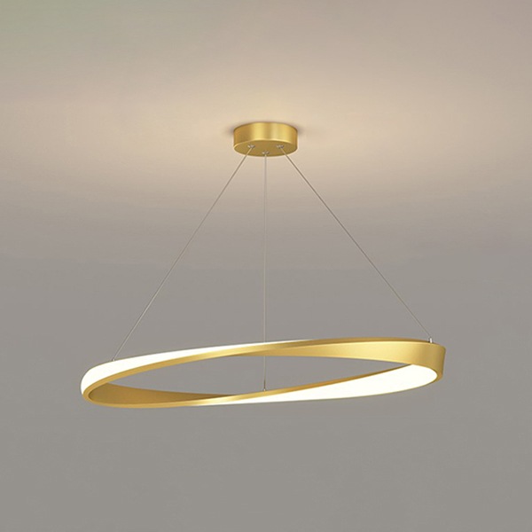 デザイン照明 LEDフープ型 ペンダントライト ゴールド(D600mm)