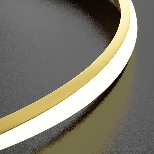 デザイン照明 LEDフープ型 ペンダントライト ゴールド(D600mm)