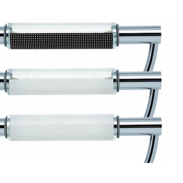 【Cini&Nils】イタリア・インテリア照明「Gradiminisoffitto LED」シーリングライト クローム/オパール(部分)(W220×D120×H185mm)