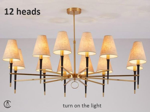 ゴールド シャンデリア 12灯 モダン