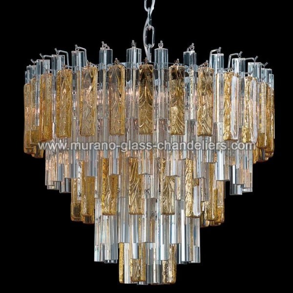【MURANO GLASS CHANDELIERS】イタリア・ヴェネチアンガラスシャンデリア9灯「KYLIE」(W600×H500mm)