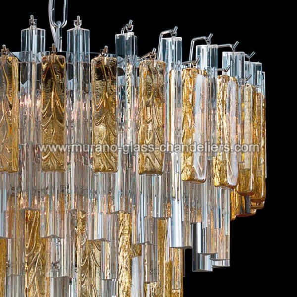 【MURANO GLASS CHANDELIERS】イタリア・ヴェネチアンガラスシャンデリア9灯「KYLIE」(W600×H500mm)