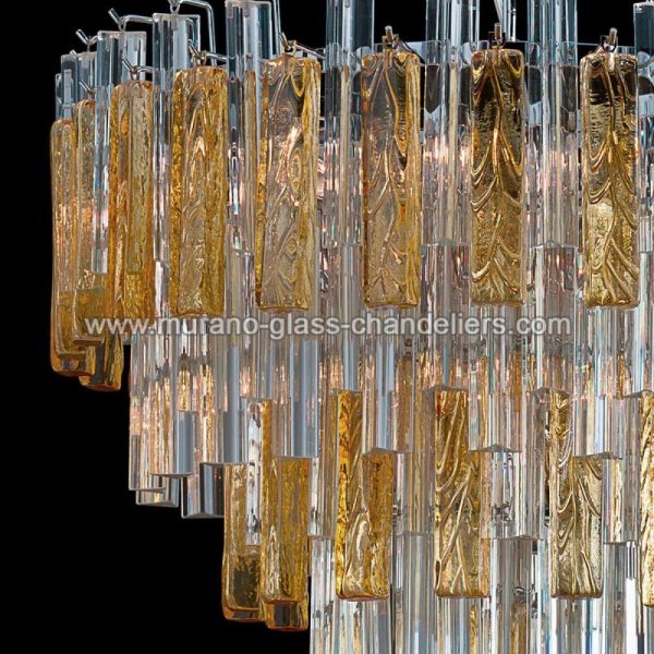 【MURANO GLASS CHANDELIERS】イタリア・ヴェネチアンガラスシャンデリア9灯「KYLIE」(W600×H500mm)