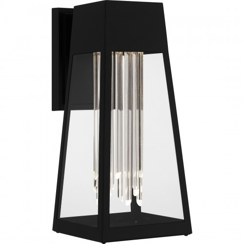 【QUOIZEL】アメリカ・デザイン照明 アウトドア LEDウォールライト「Guinn」マットブラック（W150×D190×H360mm）