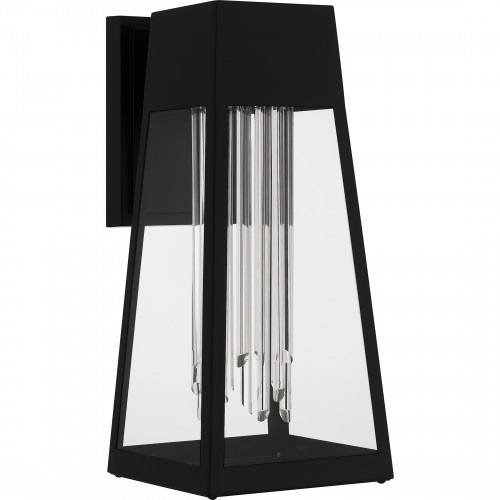 【QUOIZEL】アメリカ・デザイン照明 アウトドア LEDウォールライト「Guinn」マットブラック（W150×D190×H360mm）