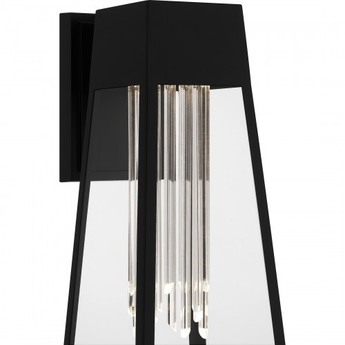 【QUOIZEL】アメリカ・デザイン照明 アウトドア LEDウォールライト「Guinn」マットブラック（W150×D190×H360mm）