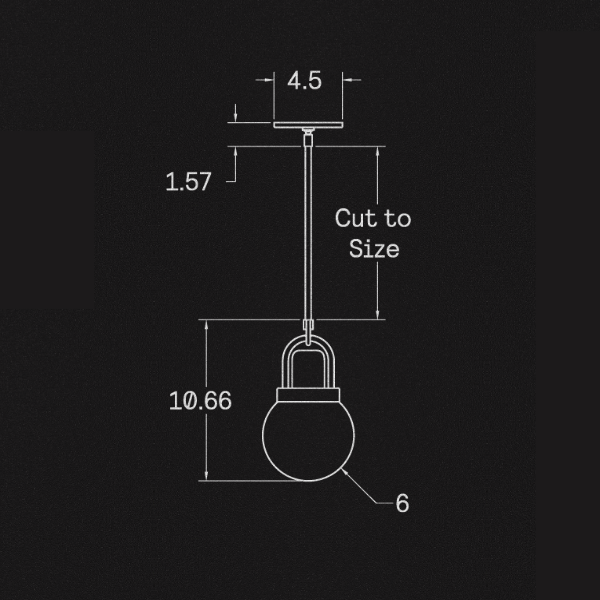 【ALLIED MAKER】 アメリカ・インテリア照明「Arc Globe 06