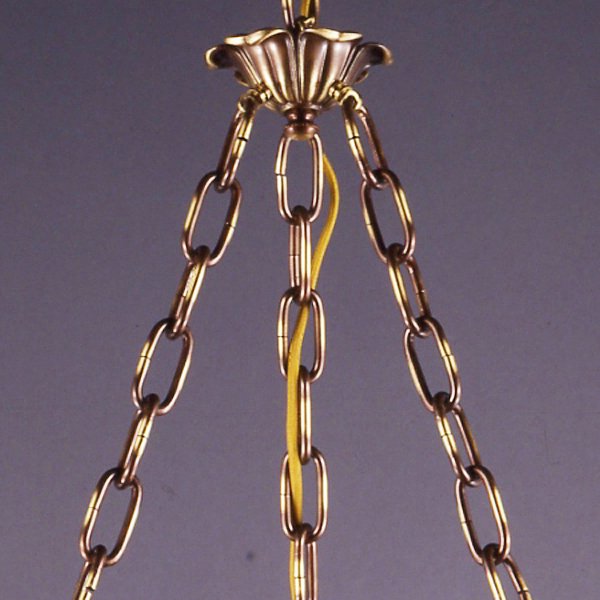 【入荷未定】【galle】 -ガレ・コレクション- シェードランプ3灯 アンティークブロンズ　「木蓮」