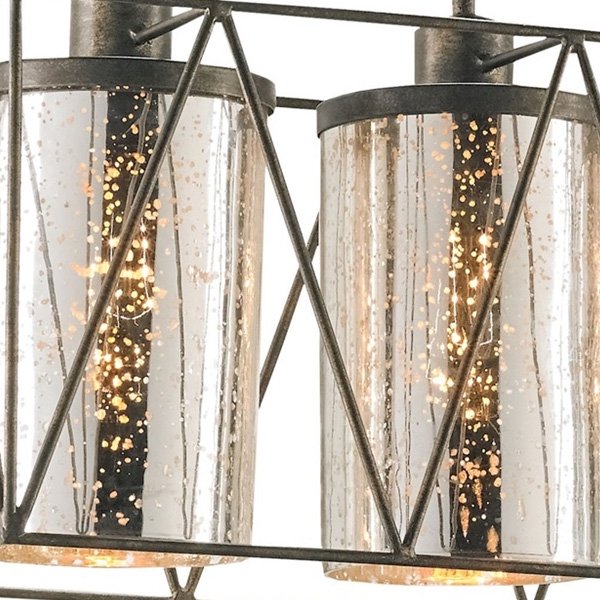 【CURREY】アメリカ・「MARMANDE RECTANGULAR CHANDELIER」5灯 (W910×D250×H380mm)