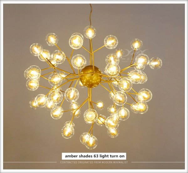 ペンダントライト　ボール型シャンデリア 黄色とピンクのクリスタルゴールド ペンダントライト ボール型シャンデリア 黄色とピンクのクリスタル