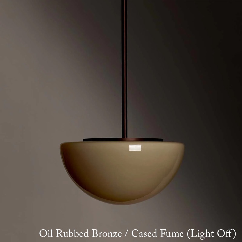 【Roll & Hill】アメリカ・デザイン照明 「Pearl」LEDペンダントライト 1灯 全4色（φ279×H150mm）