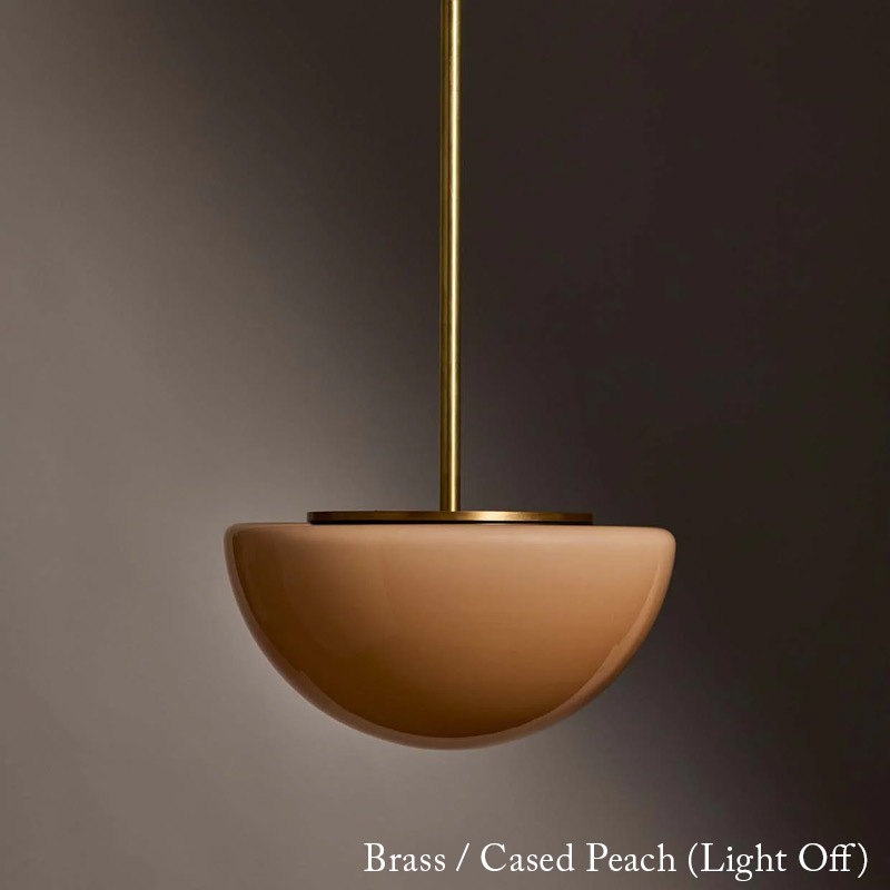 【Roll & Hill】アメリカ・デザイン照明 「Pearl」LEDペンダントライト 1灯 全4色（φ279×H150mm）