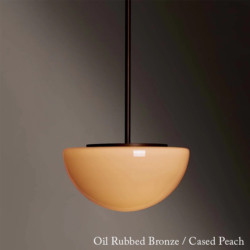 【Roll & Hill】アメリカ・デザイン照明 「Pearl」LEDペンダントライト 1灯 全4色（φ279×H150mm）