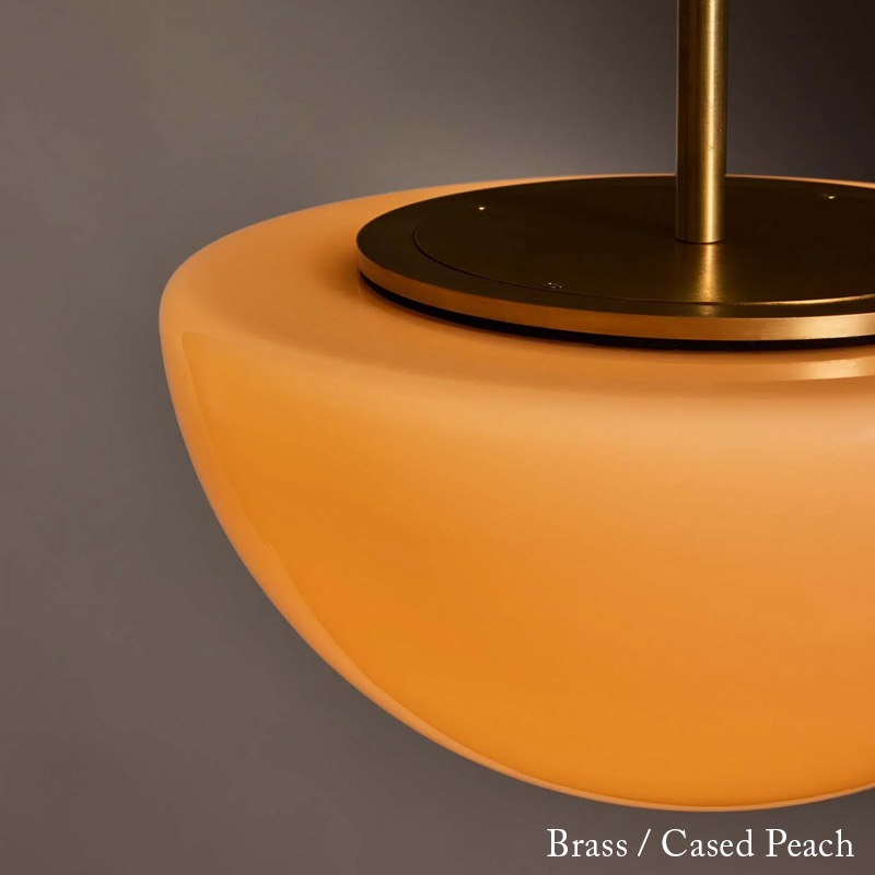 【Roll & Hill】アメリカ・デザイン照明 「Pearl」LEDペンダントライト 1灯 全4色（φ279×H150mm）