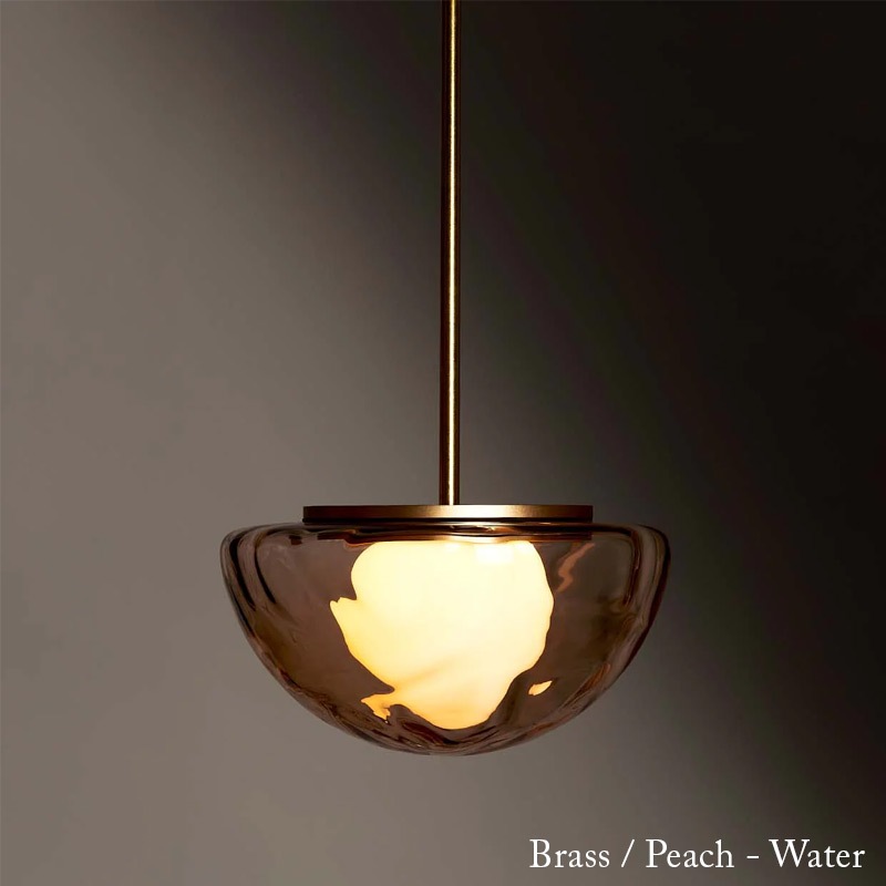 【Roll & Hill】アメリカ・デザイン照明 「Pearl」LEDペンダントライト 1灯 全4色（φ279×H150mm）
