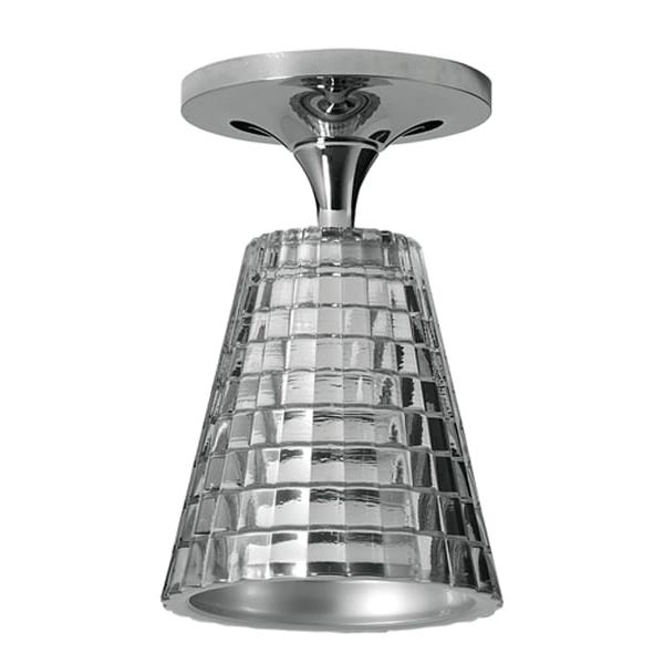 Fabbian】イタリア デザイン照明 シーリングライト「FLOW」1灯 クリア