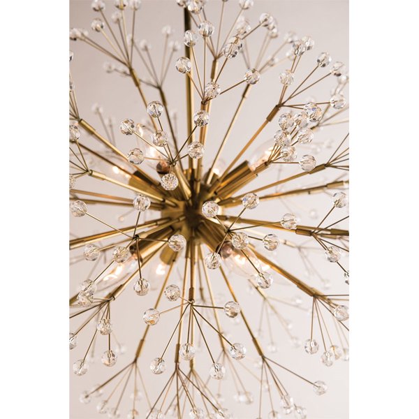 【HUDSON VALLEY】アメリカ・スプートニクシャンデリア「DUNKIRK」8灯（W508mm）