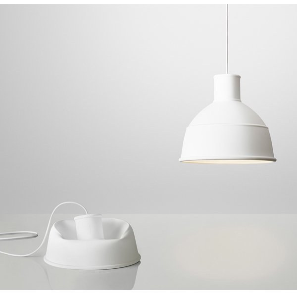 【Muuto】「Unfold lamp, white」ペンダントライト ホワイト(Φ320×H300mm)