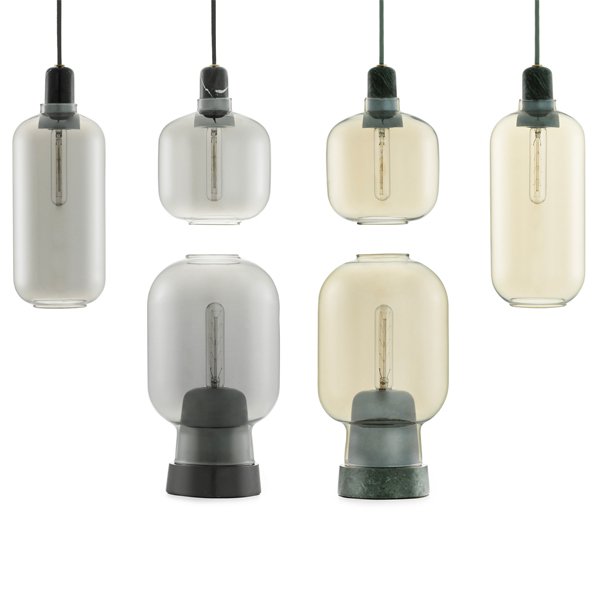 Normann Copenhagen】「Amp table lamp, gold - green」テーブルランプ 