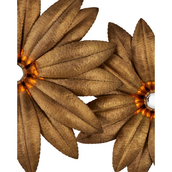 【CURREY】アメリカ・ウォールライト「Alithea」3灯 ブラス (W1010×D204×H521mm)