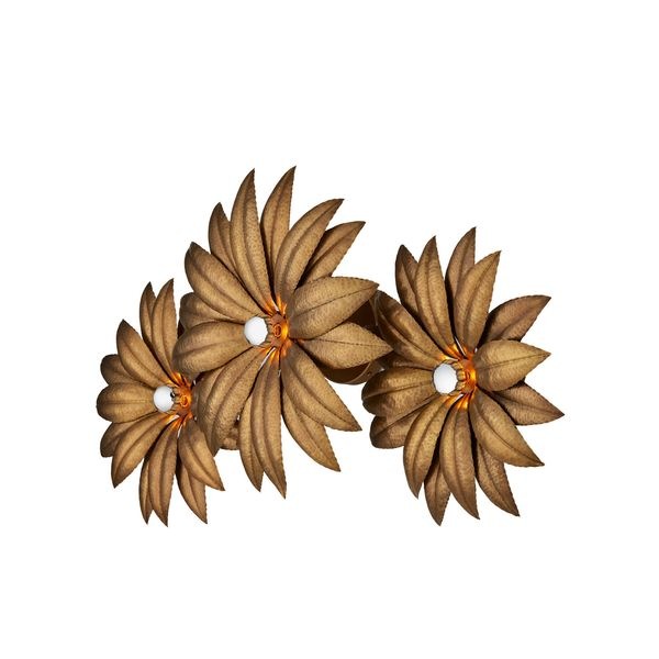 【CURREY】アメリカ・ウォールライト「Alithea」3灯 ブラス (W1010×D204×H521mm)