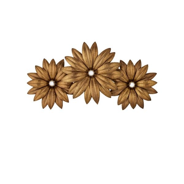 【CURREY】アメリカ・ウォールライト「Alithea」3灯 ブラス (W1010×D204×H521mm)