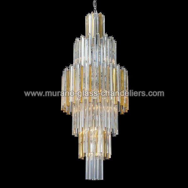 【MURANO GLASS CHANDELIERS】イタリア・ヴェネチアンガラスシャンデリア16灯「LABELLE」(W550×H1400mm)