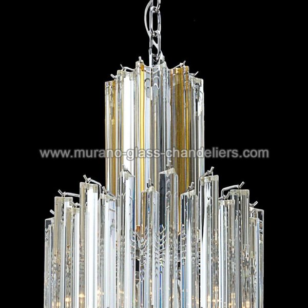 【MURANO GLASS CHANDELIERS】イタリア・ヴェネチアンガラスシャンデリア16灯「LABELLE」(W550×H1400mm)