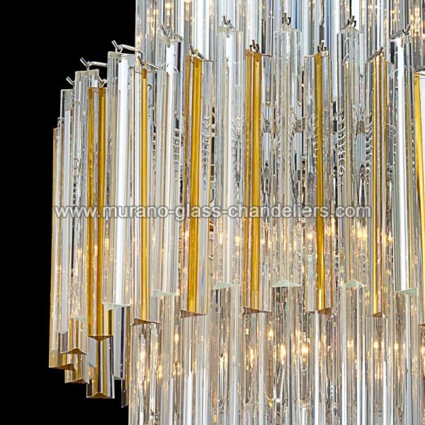 【MURANO GLASS CHANDELIERS】イタリア・ヴェネチアンガラスシャンデリア16灯「LABELLE」(W550×H1400mm)