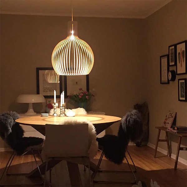 【リーズナブル】ペンダントライト1灯 ホワイトorブラック（W230mm）