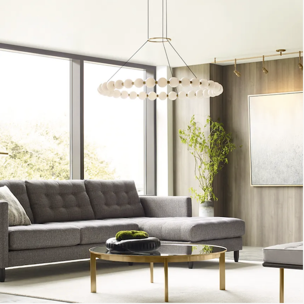 【TECH LIGHTING】アメリカ・モダン照明 ペンダントライト　「Orbet 36 Chandelier」LED照明 ブラック（Φ917×H72mm）