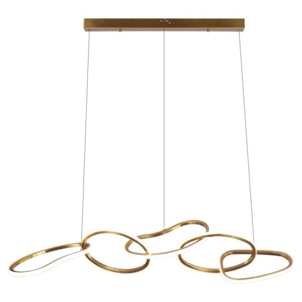 【1台在庫有！】【Richmond Interiors】オランダ・インテリア照明「Flyn」 ゴールド（W1250×D320×H220mm）