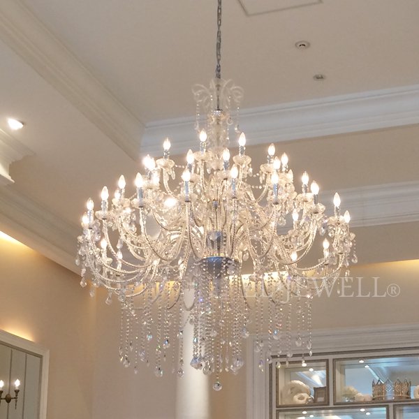 在庫有！】 【LA LUCE】クリスタルシャンデリア 48灯（W1750×H2100mm