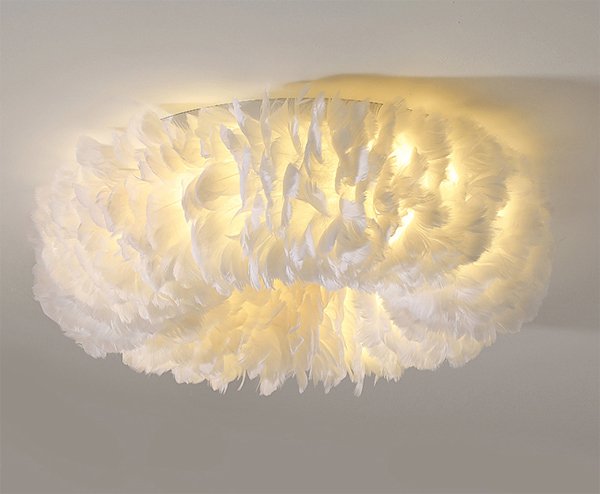 フェザーシーリングライト・グレー／ピンク／ホワイト／イエロー