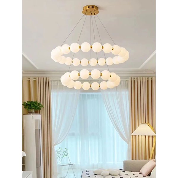 北欧 ペンダントライト ガラスシェードデザイン照明 ゴールド