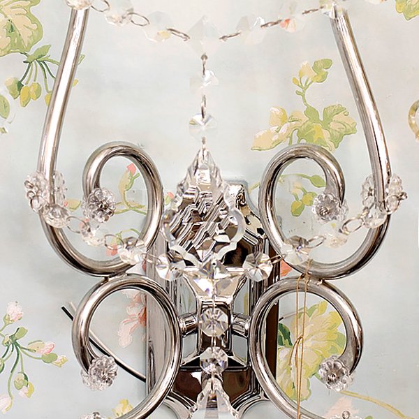 【3台在庫有！】クリスタルブラケットライト 2灯 クローム(W400×H420cm)