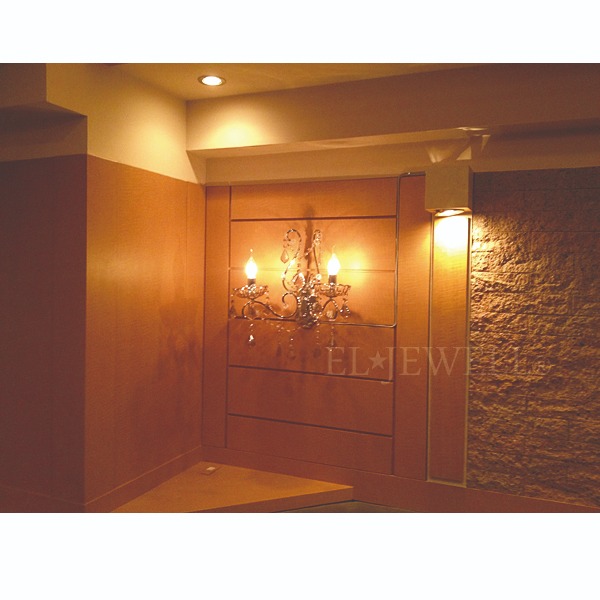 【3台在庫有！】クリスタルブラケットライト 2灯 クローム(W400×H420cm)