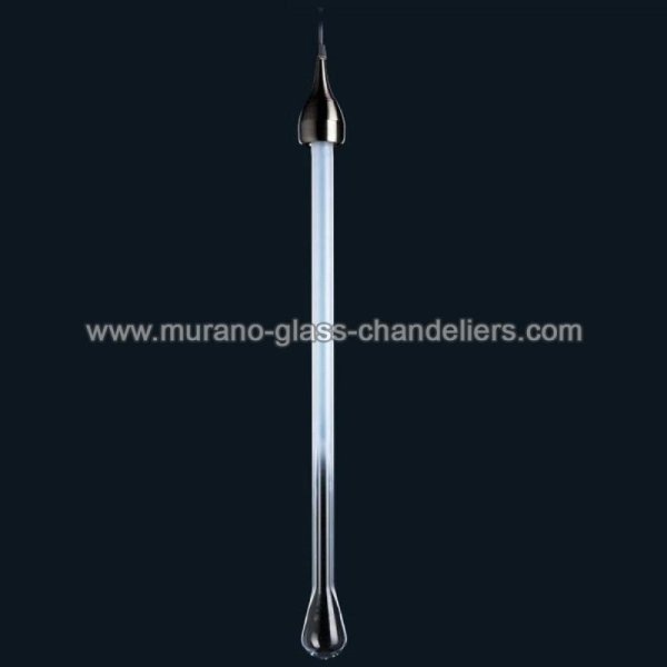 【MURANO GLASS CHANDELIERS】イタリア・ヴェネチアンガラスペンダントライト1灯「DAWSON」（W100×H900mm）
