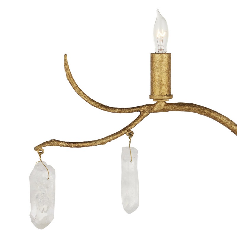 【CURREY】アメリカ・ウォールライト 5灯「Forest Light」ゴールド（W749×D203×H1422mm）